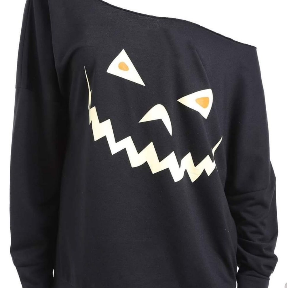 Drop Shoulder Pumpkin Sweater